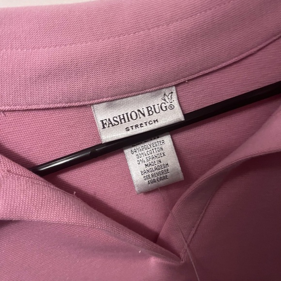 Fashion Bug Pink Button Down Polo Shirt NO OFFERS‼️‼️ - Picture 2 of 5